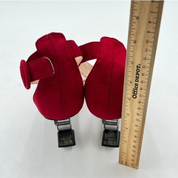 FSJ Women Chic open Toe Butterfly High Heel  Pumps Special Slip On Ankle Strap - Picture 5 of 8